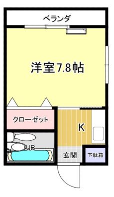 浦添市内間２丁目の賃貸アパートマンション 間取り図