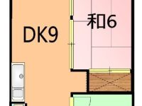 【メゾン高宮 102】2DK★エアコン付き♪１階のお部屋なので、階段の上り下りもなし！
バークレーズコート近くなので買い物便利！ 1階 間取り図