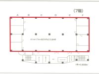 【琉球新報開発ビル】那覇市港町2丁目の7階建ビル。
3区画あり、各区画約36坪。事務所などにおすすめです。 7階 間取り図