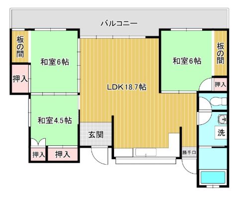 宮城アパート 間取り図