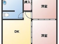 【丸吉アパート（当山） K-1】お問合せはてだこまで☎0120-30-8733♪
人気のある全居室洋室になっており、キッチンと居室をきっちり分けて使いたい方には、嬉しい間取りです♪ 1階 間取り図