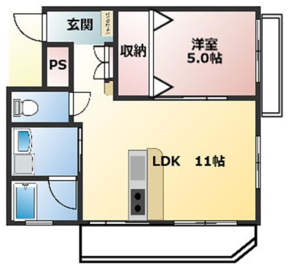 ディオネＴｅｎＱ 間取り図