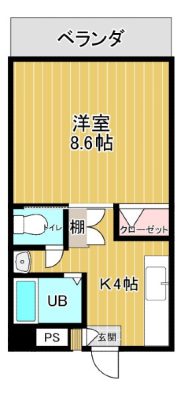 コーポサンフラワー 間取り図