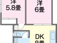 【てだこアパート 201】バス・トイレ別！★ユニオン経塚店まで徒歩1分★ 2階 間取り図