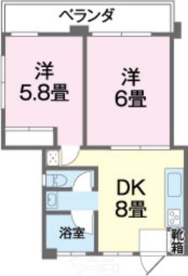 てだこアパート 間取り図