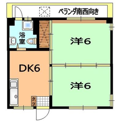 松竹荘 間取り図