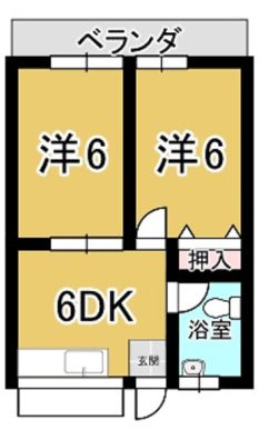 Ｎｏ．７８　比嘉アパート 間取り図