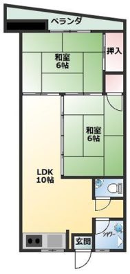 知花アパート 間取り図