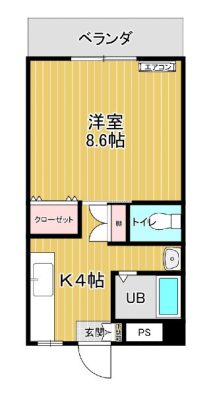 レジデンスひまわり 間取り図