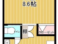 【レジデンスひまわり 203】1階全面駐車場の角部屋で小さなお子様がいる方も相談可能です！ ネット無料！独立洗面台とエアコン、食器棚あり☆彡もちろん初めてのお一人暮らしにもおすすめです(o^―^o) 4階 間取り図