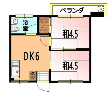 又吉荘　Ｂ棟 間取り図