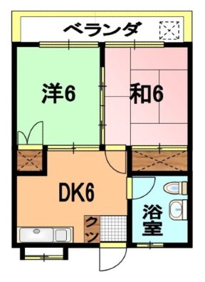 丘アパート 間取り図