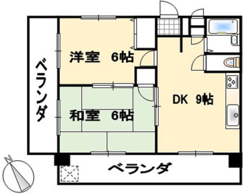 シャトレ佐久川Ⅱ 間取り図