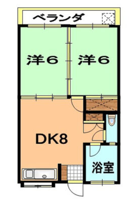 海邦アパート２ 間取り図