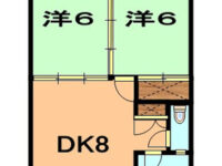 【海邦アパート2 302】バストイレ別！オール洋間の物件です♪
駐車場２台込！お車を２台お持ちのファミリーさんには嬉しい条件ですよね！ 3階 間取り図