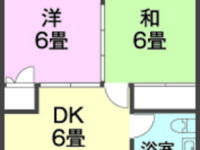 アパートマンション 2階 間取り図