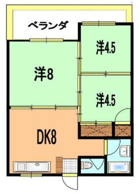 ドエル涼風 間取り図