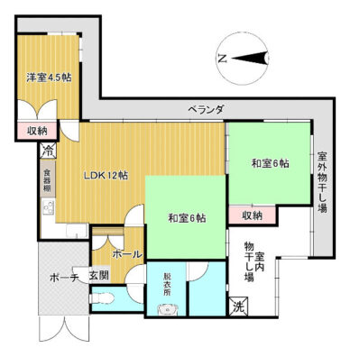 マンションゴールドキャッスル 間取り図