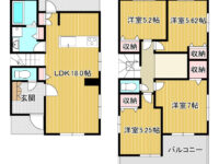一戸建て 間取り図