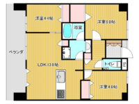 アパートマンション 4階 間取り図