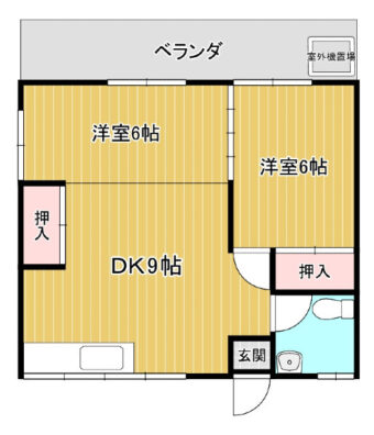 コーポ米須 間取り図