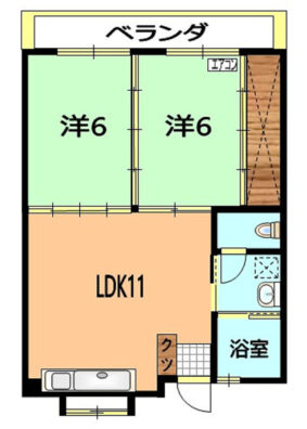 アパート仁 間取り図