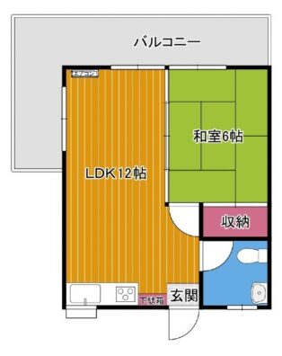 コーポとうやま 間取り図
