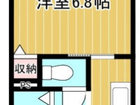 【PLANET（プラネット）607】1人暮らしにおススメの築浅物件でました‼
キッチンが、居室とのワンクッションになり、訪問者からお部屋の中が丸見えになる心配もありませんね！！ 2階 間取り図