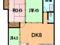 【MTハウス 202】部屋数があるので、そろそろ子供部屋を作ってあげたいとお考え中の方も、納得の部屋数です！
通りから1本入った所の閑静な住宅街に佇む物件です！ 2階 間取り図