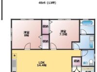 アパートマンション 1階 間取り図
