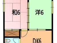 【コーポ日の出 302】駐車場１台込。330号まで近く南北へのアクセスしやすく、高速道路の乗り口まで車で５分！スーパーも近いのです。 3階 間取り図