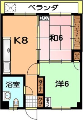 白洋荘 間取り図