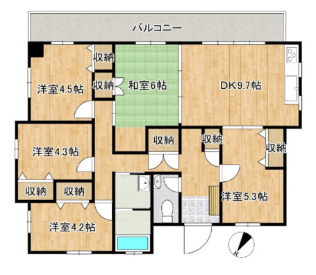 ソレイユ 間取り図